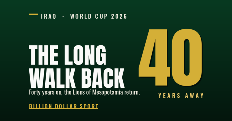 Forty Years and a Concrete Ball — Iraq’s Long Walk Back to the World Cup