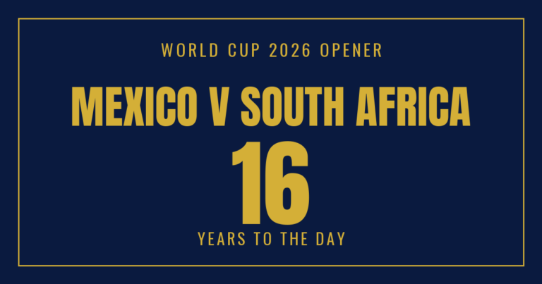 Sixteen Years to the Day — Mexico vs South Africa, the World Cup Opener That Came Back Around