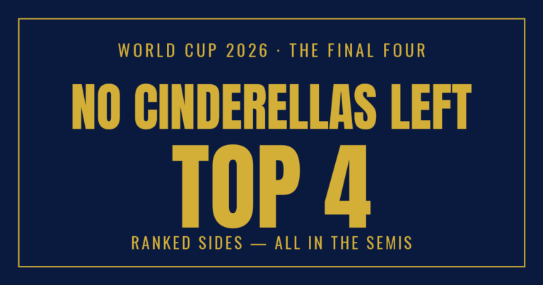 No Cinderellas Left: the World Cup’s First-Ever Top-Four Final Four