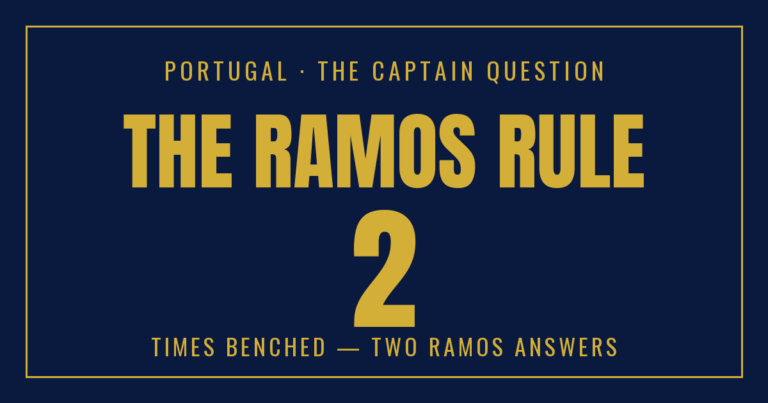 The Ramos Rule — Why Portugal Keeps Reaching the Same Answer Without Ronaldo